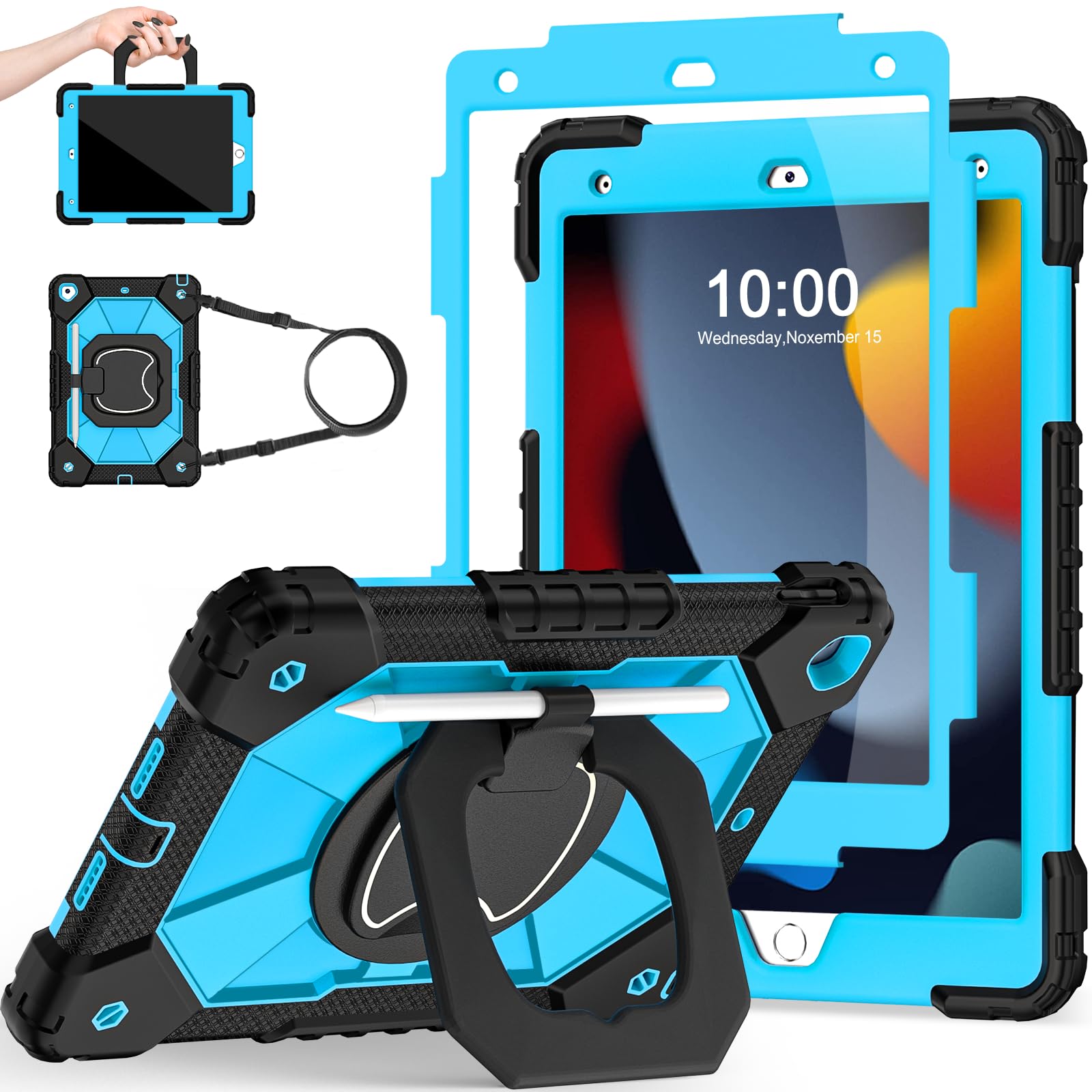 Amazon.com: Scnioy Case for iPad 9th Generation iPad Case 9th 8th